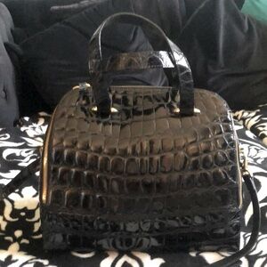 Crocodile Pattern Genuine Italian leather Bag New